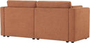 CHITA Small Modular Sectional Fabric Sofa Set, Extra Comfty Loveseat Cloud Couch, FSC Certified Modular Sectional Couch for Living Room, 78 inch Width,2 Seat Modular Sofa, Terracotta by CozyNest Decor