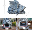 OwMell Gargoyle Gutter Guardian Downspout Statue, Garden Decorative Downspout Extension Statue Figurine, Gutter Guards for 3" x 4" Rain Downspout Splash Block, Downspout Extender Diverter by GreenHaven Gardens