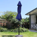 Sunnyglade 9' Patio Umbrella Outdoor Table Umbrella with 8 Sturdy Ribs (Navy Blue) by GreenHaven Gardens