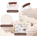 Sea Team 3-Pack Rectangle Woven Cotton Rope Storage Baskets with Handles, Shelf Basket, Closet Organizers, 3-in-1, White by CozyNest Decor