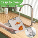 2IN1 Titanium Cutting Boards for Kitchen,Metal Cutting Boards With Pure Titanium and Wheat Straw PP,Double Sided Chopping Board with Juice Groove Dishwasher Safe Easy to Clean Non Toxic 15"X10" by CozyNest Decor