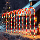 WeGuard 10PK Christmas Candy Cane Pathway Lights Outdoor Decorations 21" 8 Lighting Modes Flashing Waterproof Outdoor Lighted Christmas Decor for Garden Yard (Red) by GreenHaven Gardens