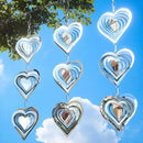 Bird Deterrents for Outside, Reflective 3D Stainless Steel Wind Spinners, Garden Decor, Bird Scare Devices to Keep Woodpeckers, Pigeons Away from Your House, Patio, Orchards by GreenHaven Gardens