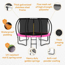 JUMPZYLLA Trampoline Outdoor 8FT 10FT 12FT 14FT 15FT 16FT with Enclosure and Ladder, ASTM Approved Recreational Trampoline for Kids and Adults, Anti-Rust Coated Frame by TinyTreasures Baby Boutique