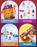 Benresive Reusable Sticker Books for Kids 2-4, Sticker Books for Toddlers 1-3 2-4, Toddler Travel Toys Activities Crafts Gifts - Halloween by TinyTreasures Baby Boutique