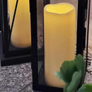 CANDLE CHOICE Waterproof Outdoor Battery Operated Flameless Candles Remote Timer White Tall Plastic Fake Realistic Flickering Electric LED Pillars for Lantern Wedding Christmas Decorations 3”x8” 3PCS by GreenHaven Gardens