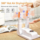 FORLIM [Upgraded Temperature Control] Boot Dryer for Work Boots - Shoe Dryer with 24-Hour Delay Timer, Portable Glove Dryer & Boot Warmer, Automatic Shut-Off Timer, Folding Design, Smart Panel, White by CozyNest Decor