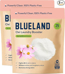 BLUELAND Oxi Laundry Booster Powder Refill 2-Pack, Clear Skies Scent, 50 Loads, 35.2 oz, Plastic-Free, Eco Friendly, Oxy Cleaner, Stain Remover by TinyTreasures Baby Boutique