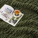 Ultra Soft Chunky Knit Blanket Throw -50x70 Hand Knitted Warm Chenille Throw Blanket, Home Decor Soft Thick Yarn Cable Knit Blanket Breathable Fleece Banket Christmas for Couch Bed Sofa Best GIF by CozyNest Decor