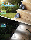 LED Solar Step Lights Stair Light Solar Deck Lights IP67 Solar Decoration Lights for Yard, Patio, Garden, Walkways, Front Door, Pathway, Driveway, Porch 6PK