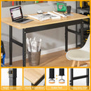 48’’ Work Bench Adjustable Workbench Heavy Duty Work Table with Rubber Pads, 2000 Lbs Capacity Hardwood Work Benches for Garage, Workshop, Office, Home by GreenHaven Gardens