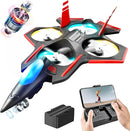 BEZGAR Brushless RC Plane with Camera | 2.4GHZ Remote Control Airplane, 6-axis Gyro Drones for Kids, RC Helicopter, 360°Flip Jet Fighter for Beginners with LED Navigation Lights by TinyTreasures Baby Boutique