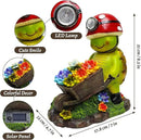 Solar Light Turtle Outdoor Garden, Turtle Solar Light for Yard Patio Decor 4 LED Solar Powered Lighting Outside Light Up Turtle Garden Statue Gardening Gift for Women Cute Decor by GreenHaven Gardens