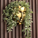 Face Vase,Ceramic Female Form Vase,Modern Sculpture Planter Pot,Human Face Dried Flower Shaped Vase,Wall Hanging Plant Pot for Home Decor Centerpieces, Office or Outdoor Hanging Decor Gold by GreenHaven Gardens