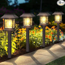 Solar Pathway Lights Outdoor, 12 Pack Upgraded LED Waterproof Solar Outdoor Lights, Outside Driveway Garden Landscape Walkway Path Yard Lawn Decor by GreenHaven Gardens
