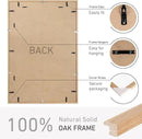 24x36 Poster Frame Set of 2 Natural Solid Oak Photo Frames with 20x30 Removable Mat Wall Hanging Large Handcrafted Frame with HD Plexiglass Wall and Tabletop Display Large Picture Frame by CozyNest Decor