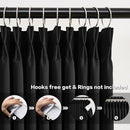 KEQIAOSUOCAI Black Pinch Pleated 60 Inch Wide Curtains 60 x 102, Thermal Insulated Noise Cancelling Living Room Office Drapes 102 Inches Long, Patio Sliding Glass Door Window Curtain 2 Panels by TinyTreasures Baby Boutique