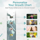A Lifetime Story Growth Chart for Wall - Personalized for Photos, Photo Stickers, and Memory Album Feature - Height Chart for Kids - Child Height Wall Chart - Height Measurement for Wall by CozyNest Decor