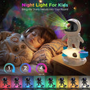 Astronaut Galaxy Projector for Bedroom, Star Projector Galaxy Light with App & Remote Control, White Noises, Bluetooth Speaker, Rocket Night Light for Kids, Ceiling, Gifts, Room Decor by TinyTreasures Baby Boutique