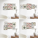 HAUS AND HUES Photo Gallery Wall Frame Set - Set of 5 Walnut Frames for Gallery Wall, Gallery Wall Frames, Multiple Picture Frames for Wall Collage (Two 8x10, Two 11x14, One 16x20 Framed Walnut) by CozyNest Decor
