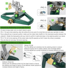 WEMADE Heavy Duty Metal Pulsating Sprinklers for Yard - 360 Degree Roating Automatic Water Sprinkler for Lawn with Metal Base, Impact Sprinklers for Large Area Covers Up to 85‘ Diameter by GreenHaven Gardens
