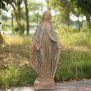 Virgin Mary Garden Statue Outdoor H31” Blessed Catholic Saint Mother of God Large Holy Madonna Resin Religious Sculpture Yard Outside Lawn Tall Praying St Mama Marian Big Painted Lady Magdalene by GreenHaven Gardens