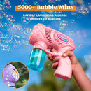 JOYIN 2 Bubble Guns with 2 Bottles Refill Solution, Bubble Machine Gun for Kids, Toddlers, Party Favors, Summer, Outdoors Activity, Wedding, Easter, Birthday Gift by TinyTreasures Baby Boutique