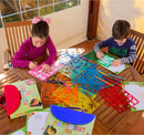 Drawing Stencils Set for Kids (55 Piece) - Arts and Crafts Set for Girls & Boys - Christmas & Birthday Gifts for Kids 4 5 6 7 8 9+ Year Old - Ideal Creativity Kit & Travel Activity with 300+ Shapes by TinyTreasures Baby Boutique