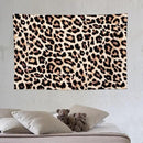 HZOHNAGO Leopard Print Tapestry Rustic Brown Leopard Wild Animal Printed Wall Tapestry Painting Wall Hanging for Bedroom Living Room Dorm 60" W x 40" H by CozyNest Decor
