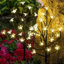 Solar Garden Lights Waterproof, Solar Outdoor Lights Decorative 4Pack, 80Led Solar Powered Flowers Garden Decor, Outdoor Fairy Lights for Yard,Pathway,Lawn,Outside,Garden Decorations by CozyNest Decor