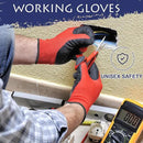 48 Pairs Garden Gloves for Women Men Breathable Rubber Coated Yard Safety Work Thorn Proof Work Gloves by GreenHaven Gardens