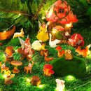 Soaoo Fairy House Garden Figurines Kit Spring Garden Decor Easter Basket Decoration Spring Decoration Outdoor Wildflower Butterfly Fairy Mushroom Party Supplies Micro Landscape Ornaments by GreenHaven Gardens