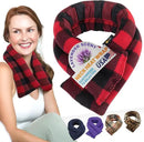SunnyBay Microwave Heating Pad, Microwavable Heated Neck and Shoulder Wrap, Soothing Weighted Moist Heat or Ice Pack with Flaxseed and Lavender, FSA HSA Approved, 26x5 Inches, 2.5 lbs, Buffalo by CozyNest Decor