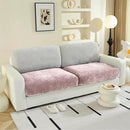 Couch Cushion Covers Individual Large Super Stretch Chenille (Softer Version) Sofa Cushion Covers, Couch Seat Covers Couch Slipcovers Furniture Protector (2PC, Pale Pink) by CozyNest Decor