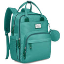 RUVALINO Diaper Bag Backpack-Multifunction Baby Travel Bag with Changing Pad, Insulated Bottle Holders & Pacifier Case, Large Capacity, Waterproof, Turquoise by TinyTreasures Baby Boutique