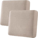 H.VERSAILTEX Super Stretch Individual Seat Sofa Covers Couch Slipcover Sets Thick Jacquard Textured Twill Fabric (2 Piece Large Sofa Cushion Covers, Sand) by CozyNest Decor