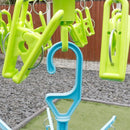 HANGERWORLD 20 Clip Hanging Laundry Drying Rack for Socks, Underwear and Baby Clothes by TinyTreasures Baby Boutique