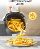 COMFEE' Compact 2.1 Quart Air Fryer with 12 Menu Options, Adjustable Timer & Temperature Control 180-400 degrees F, Dishwasher-Safe Nonstick Fry Basket with Stainless Steel Finish by CozyNest Decor