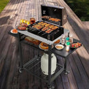 Outdoor Grill Table, Stainless Steel Grill Cart for Blackstone Griddle, Pizza Oven Stand for Onni, Kitchen Cooking Prep Table BBQ Cart for Party, Bar, Camping by CozyNest Decor