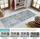 Runner Rug 2'6''x8' Washable: Modern Abstract Kitchen Rug With Non-Slip Backing, Thin Long Carpet for Hallway, Bedroom, Laundry Room-Black by TinyTreasures Baby Boutique