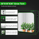 MELONFARM Small Grow Tent for Aerogarden，30”x18”x36” ，Hydroponics Growing System ，Highly Reflective 600D Diamond Mylar Canvas with Ventilation window and Floor Tray for Hydroponic Indoor Plant Growing by GreenHaven Gardens