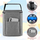 Accmor Breastmilk Cooler Bag with Ice Pack, Baby Bottle Cooler Bags, Insulated Tote Bags On The Go, Fits 4 Large 8oz Bottles, for Nursing Mom Daycare Travel, Grey by TinyTreasures Baby Boutique
