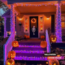 JMEXSUSS 500 LED Orange and Purple Halloween Lights, 173ft Halloween String Lights Outdoor Waterproof, 8 Modes Christmas Tree Light Plug in for Party House Indoor Decor by GreenHaven Gardens