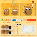 Crochetta Crochet Kit for Beginners, Crochet Kit w Step-by-Step Video Tutorials, Crochet Starter Kit Learn to Crochet Kits for Adults Kids Beginners, Crochet Poop (40%+ Yarn) by TinyTreasures Baby Boutique
