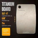 Titanium Cutting Board – Pure Titanium Chopping Board for Kitchen – Non-Toxic, Microplastic-Free, Double-Sided, Dishwasher Safe, Durable Metal Cutting Board by CozyNest Decor