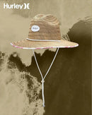 Hurley Women's Straw Hats - Real Straw Hat Medium Brim and Adjustable Chin Strap by GreenHaven Gardens