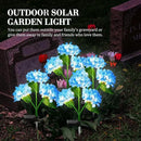 Treela 4 Pack Solar Lights Flowers Outdoor Waterproof Hydrangea Garden Stake Lights Realistic LED Flowers Powered Decorative Ground Solar Flower for Lawn Yard Backyard Decoration Gift(Blue) by GreenHaven Gardens
