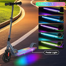Caroma Electric Scooter for Kids Ages 6-12,150W/180WMotor,10 MPH Max Speed & 7 Miles,Colorful Lights,Adjustable Height & Speed,LED Display,Foldable Kids Electric Scooter 132 Lbs Max Load,Idea Gift by TinyTreasures Baby Boutique