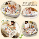 HKAI Baby Lounger – Soft Cotton Infant Floor Seat for Newborn to 24 Months, Portable Baby Essentials for Boys & Girls, Travel-Friendly Baby Lounge Pillow by TinyTreasures Baby Boutique