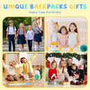SUN EIGHT Kids Backpack with Plush Toy – Cute & Durable School Bag for Toddlers and Kindergarten by TinyTreasures Baby Boutique